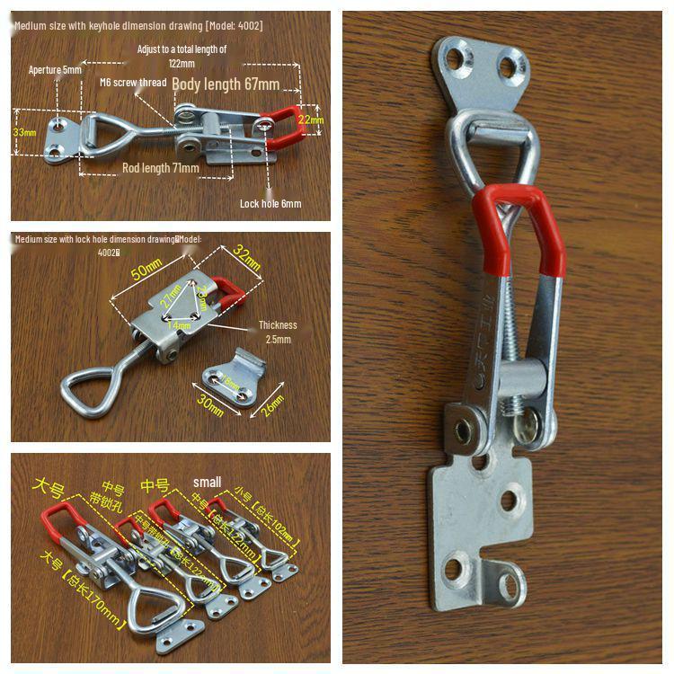 304 Stainless Steel Adjustable Toggle Latch Clamp