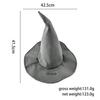 Fashion Party Halloween Sorcerer Hat Portable Vintage Witch Hat Cosplay Props