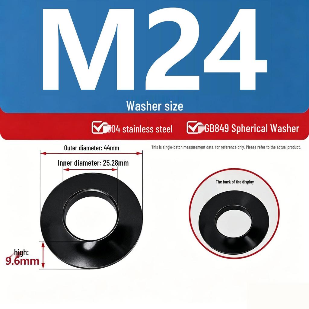 304 Stainless Steel Conical, Spherical, and Concave Convex Washers (M6, M8, M10, M12)