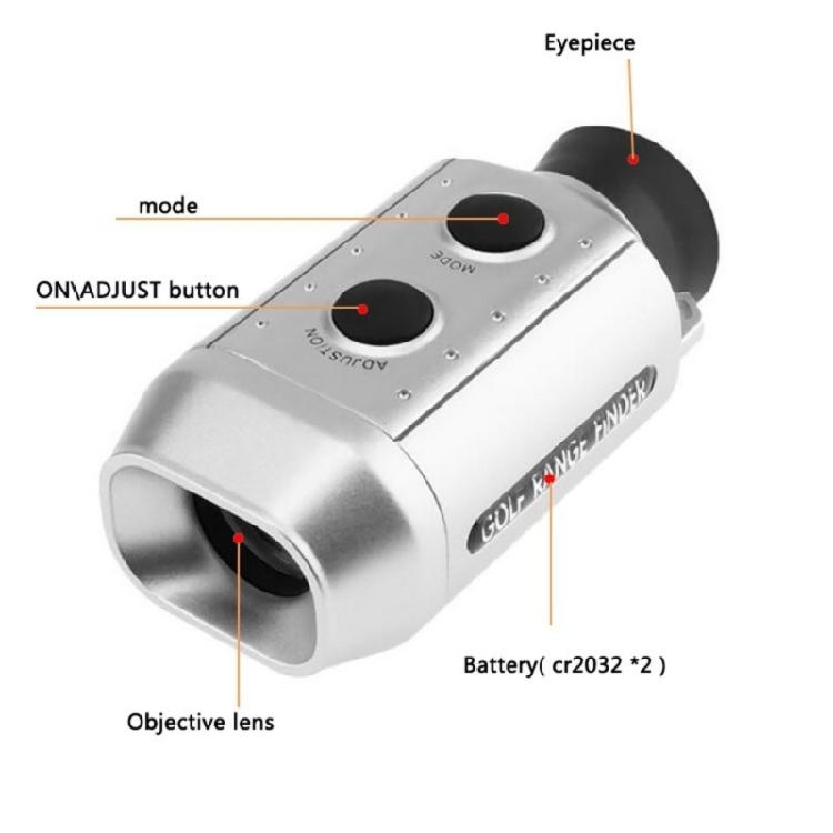 5-600m Ranging Waterproof Monocular Hunting Rangefinder Equipped With Digital Display For Slope Compensation And Targeting