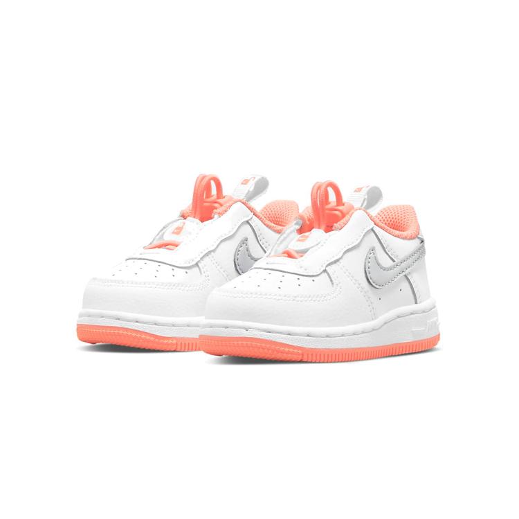 Nike Air Force 1 Low top Toddler Shoes Pink White Infant And Toddler CU5289-103