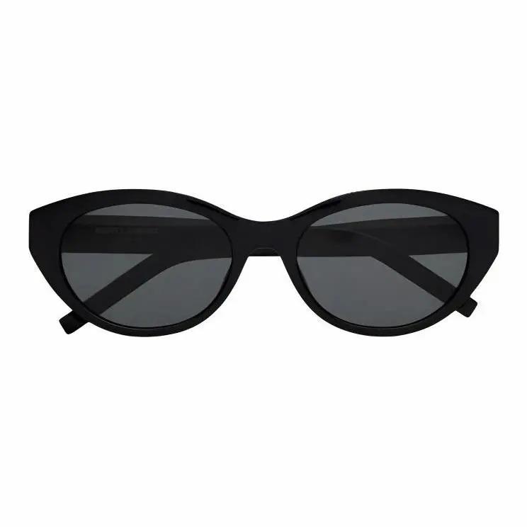 SAINT LAURENT Vollrand-Acetat Cat-Eye Sonnenbrille Unisex Partner-Stil Schwarz [Für Sehstärken geeignet]