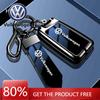 Für VOLKSWAGEN VW Zinklegierung Klapp-Autoschlüssel-Etui Abdeckung Anhänger für VW Volkswagen Golf 7 MK7 Tiguan MK2 Für SEAT Ateca Leon FR 2