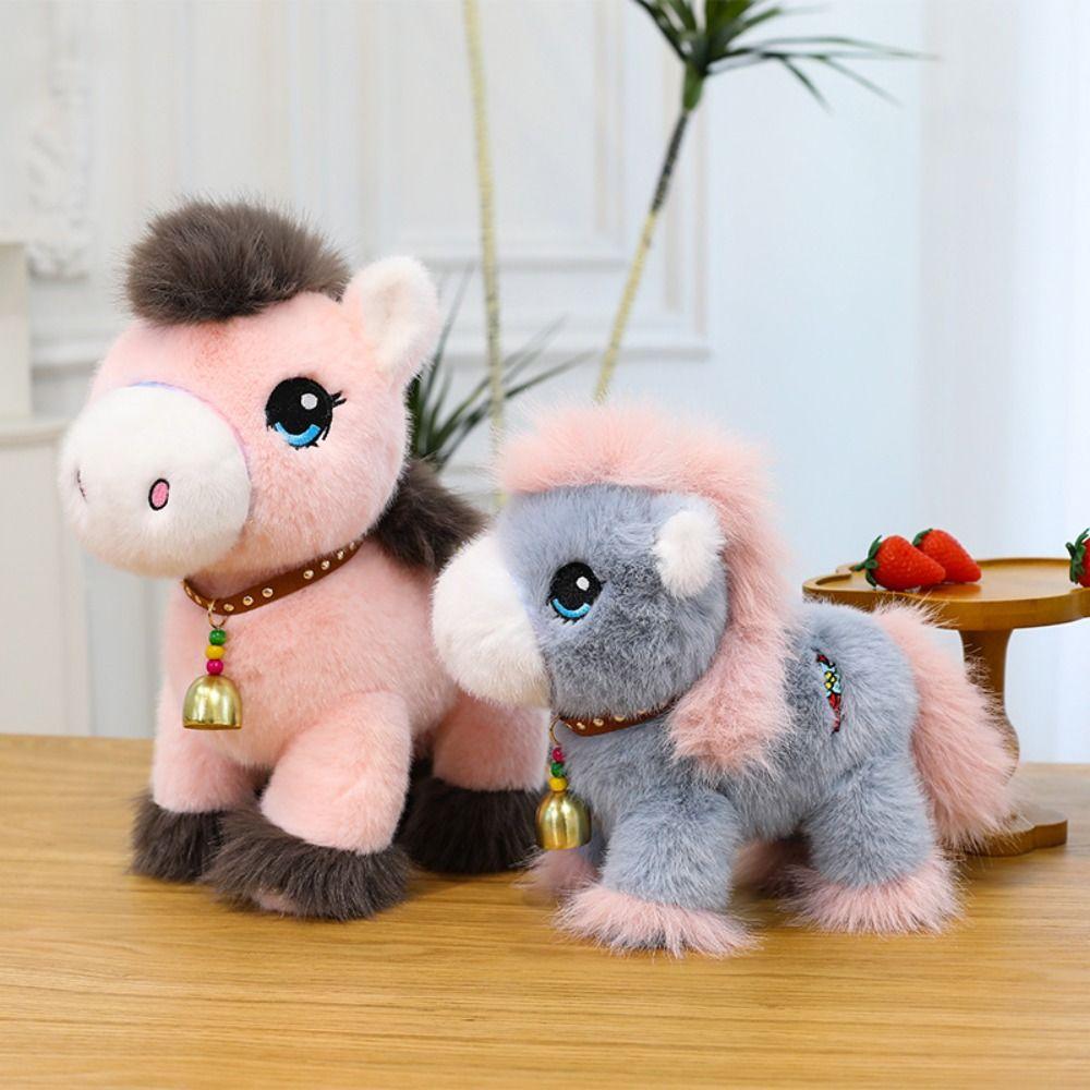 Long Mane Horse Plush Toys Stuffed Tail Horse Stuffed Toy Foal Plush Doll  Children