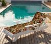 Vargottam Printed Rocking Chair Sofa Cushion With Ties  Chaise Recliner Quilted Thick Padded Seat Cushions Recliner Garden Outdoor