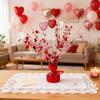 Valentine's Day Foil Spray Centerpieces For Tables With Foam Heart Gleam N'burst Party Spray For Valentine's Day Table Decoration