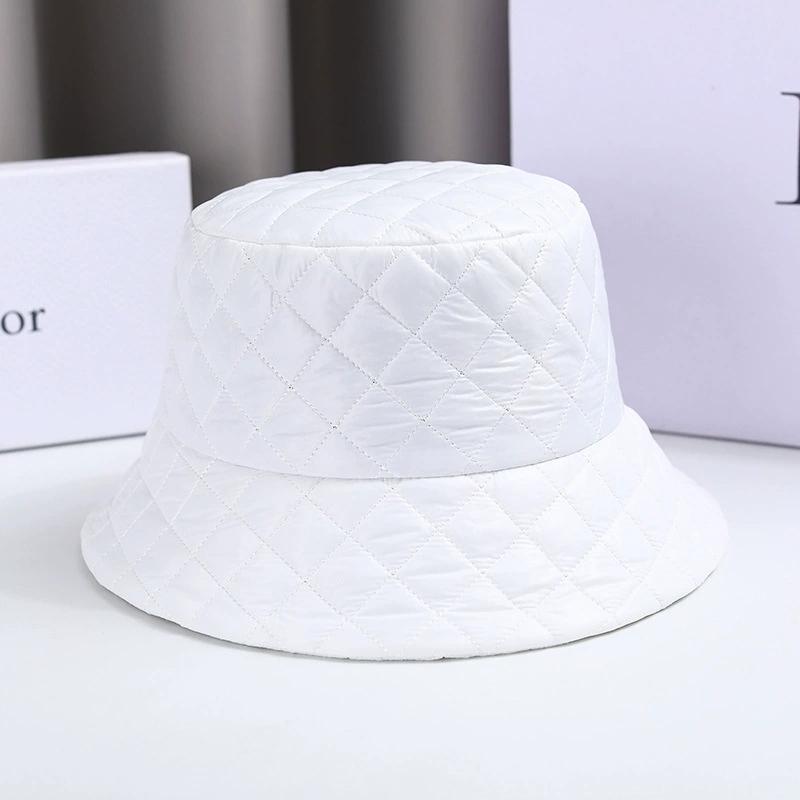 Autumn and Winter Waffle Solid Color Versatile Fisherman Hat Korean Style Outdoor Warm and Cold-Proof Fashionable Bucket Hat