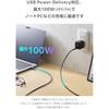 Elecom [Set of 3] USB Type-C Cable [0.5m/1m/2m] 100W PD Compatible High Durability Nylon Mesh Fas...