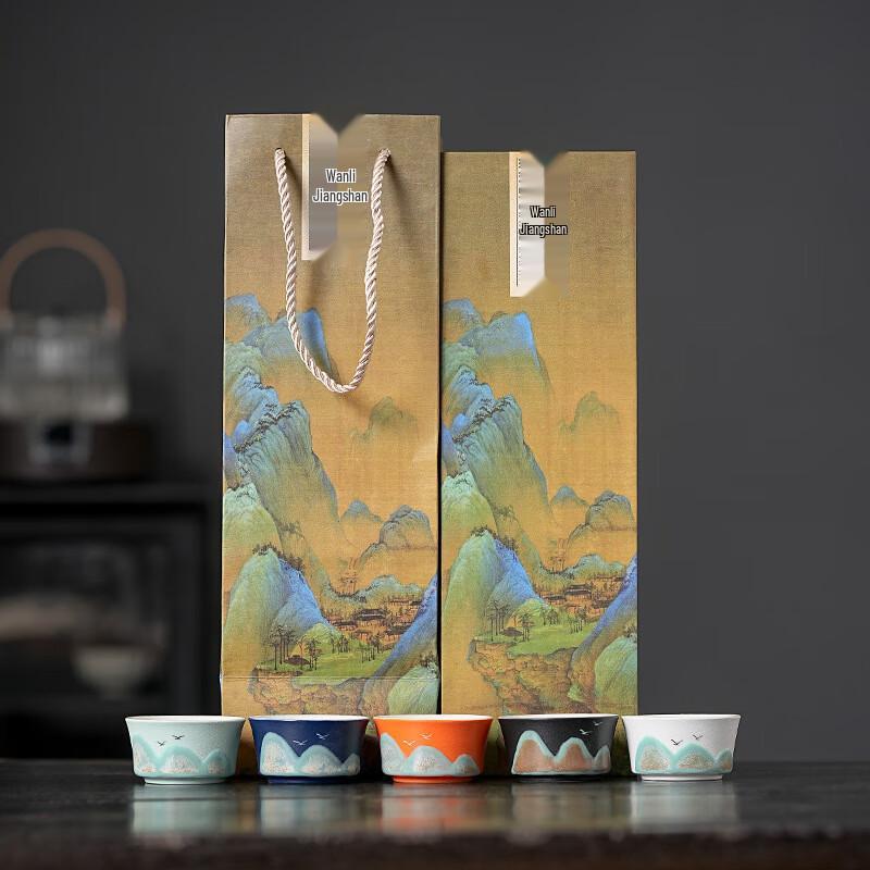Forbidden City Retro Hand-Painted Teacup Gift Set