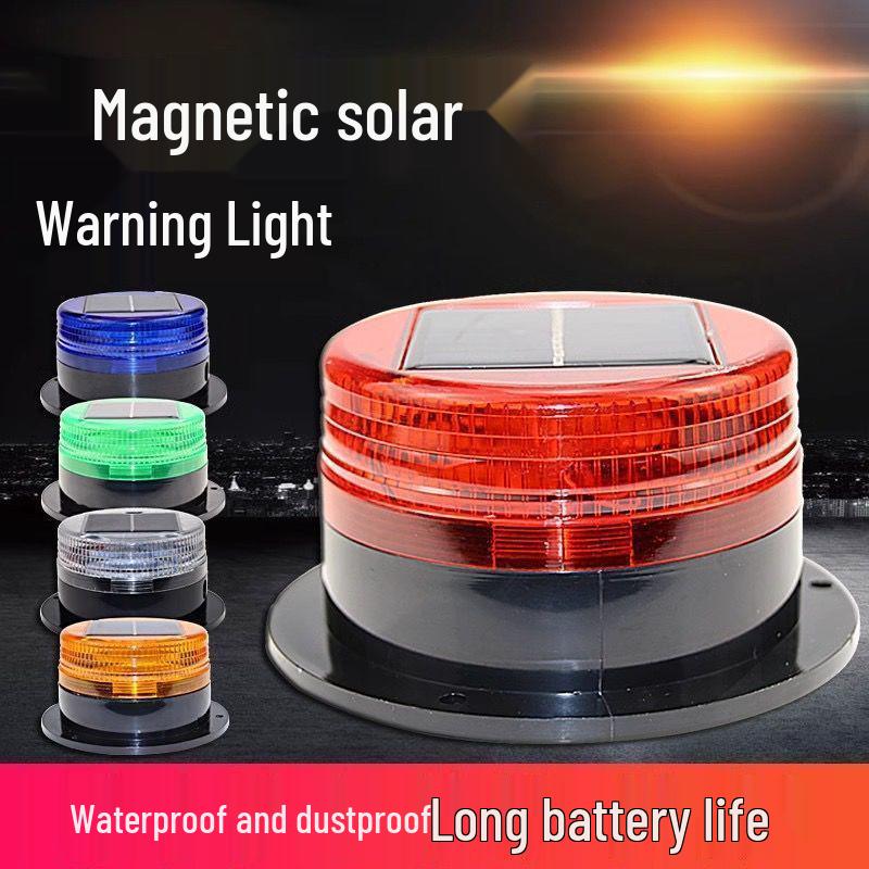 Solar LED Strobe Light with Strong Magnet for Vehicle and Barrier Warning