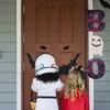 Halloween Wood Hanging Sign Decor BOO Door Sign Indoor Outdoor Family Decorations Lightweight Craftsmanship