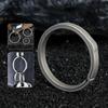 Simple Carabiner Keychain Titanium Zinc Zinc Alloy Split Keychain Ring Keychain Buckle  Key Accessory