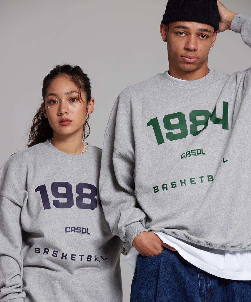 CREAM SODA LAB 1984 Basketball Sweatshirt Gray