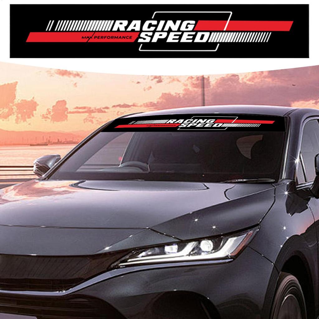 Automobilio priekinio bagažo skyriaus priekinio stiklo lipdukas Ilgalaikiai priekinio stiklo lipdukai Klijai Atsparus oro sąlygoms Banerio lipdukas Automobilio lipdukų reikmenys