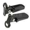 Electric Rear Pedals Aluminium Foldable Pegs Folding Footrest for Electric Scooter Electric Scooter Accessory Black