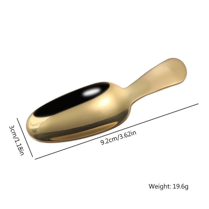 304 Stainless Steel Short Handle Teaspoon Teas Spoon Dessert Spoon Ice Cream Spoon Cute Novel Teas Spatula Spoon