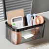 Large Capacity Bedside Storage Basket Square Sundries Rack Stationery Storage Box  Bedroom