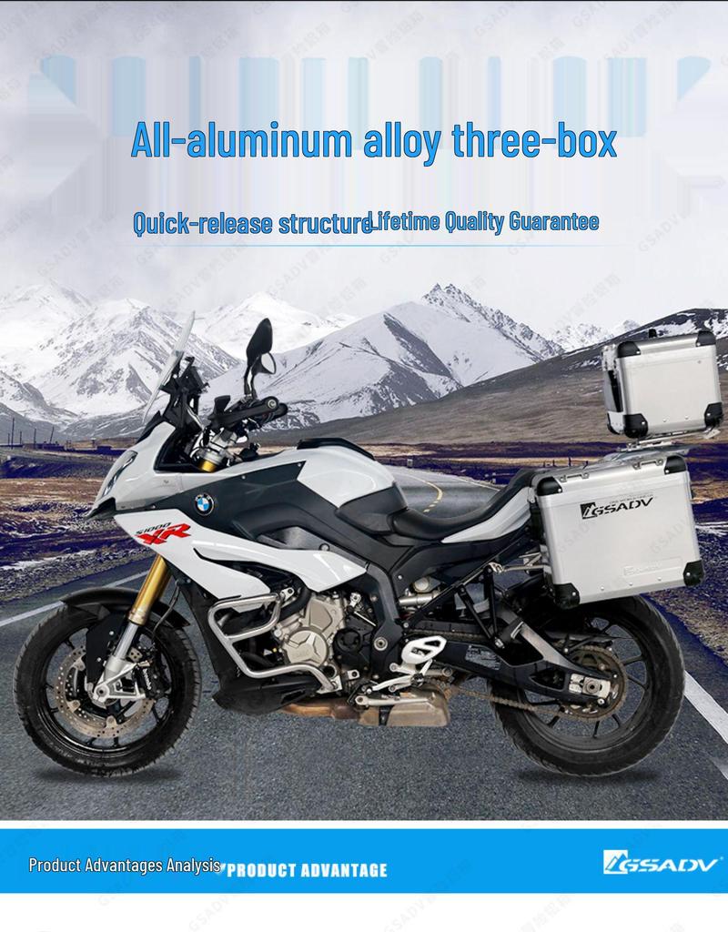 GSADV Aluminum Alloy Guard Bar Bumper for BMW S1000XR Side Box and Trunk Modifications.