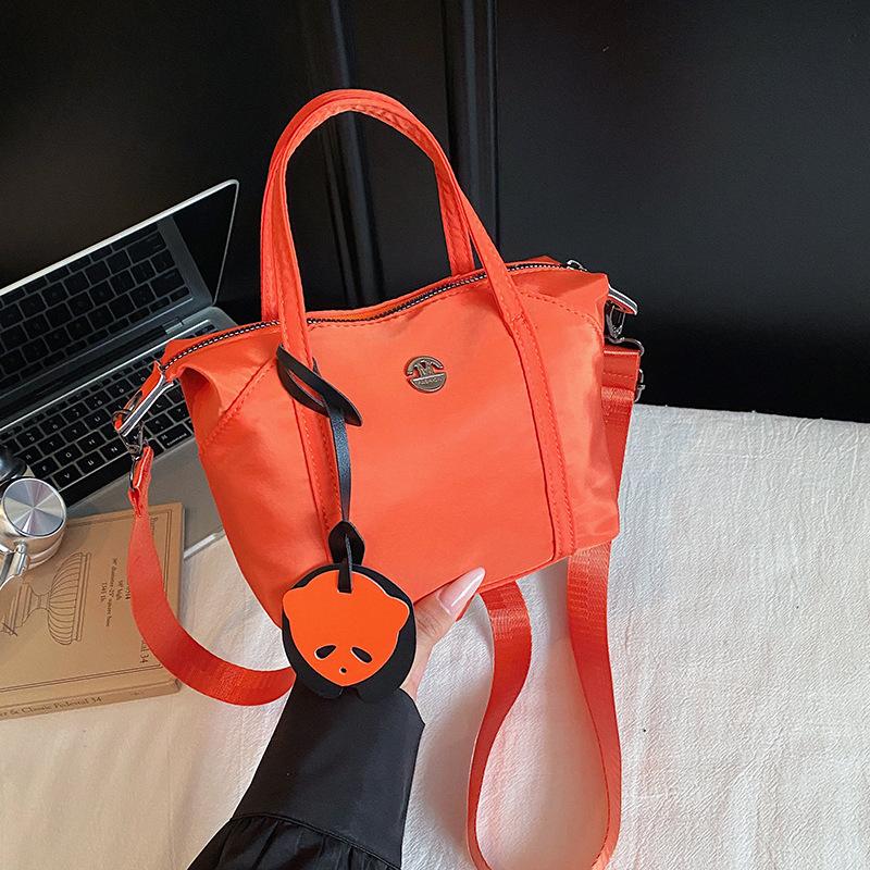 New Niche Macaron Color Mini Tote Bag Handbag Simple and Fashionable Shoulder Messenger Bag Women