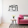 Vintage Camera Metal Wall Art Minimalist Photo Studio Decor Gift for Photographers