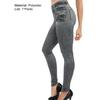 Elastic Women Pants Ankle-length Polyester Comfortable Fake Jeans Women Trousers for Home