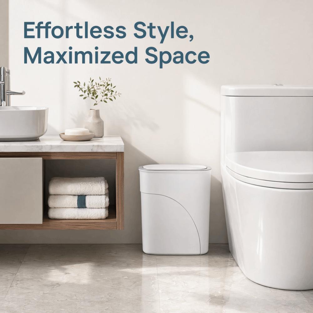 Odor-Free Waterproof Garbage Bin Slim Narrow Gap Living Room Dustbin  Home Use