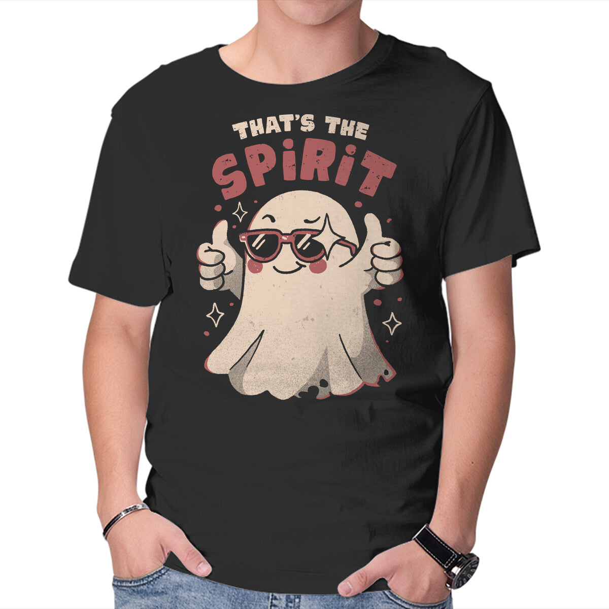 Unisex Crew Neck T-Shirt That s The Spirit Graphic Short Sleeve Casual Tee XXL