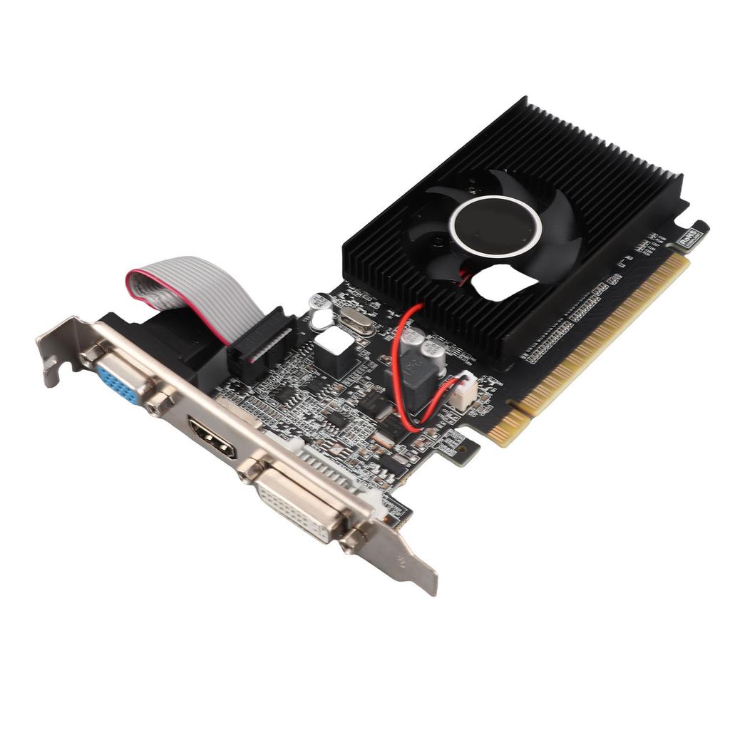 GT210 1G DDR3 Grafikkarte mit Lüfter 64 Bit Unterstützung VGA DVI HD Multimedia Interface DirectX10.1 PC Grafikkarte