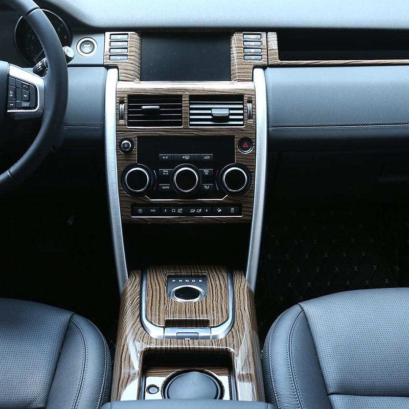 Per Land Rover Discovery Sport 2015-2018 Stile Legno Sabbia ABS Plastica Kit Finiture Interne Auto Accessori