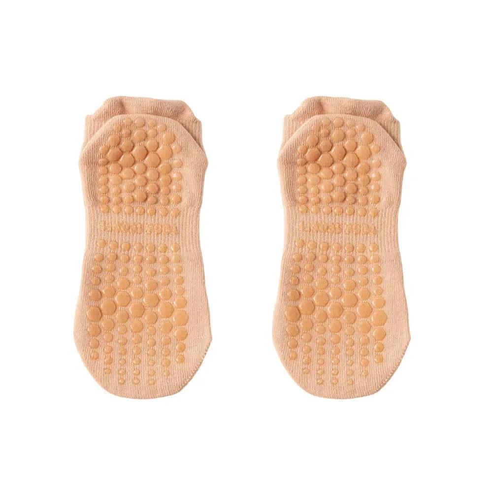 1 Pair Women Low Cut Socks Fitness Dance Yoga Socks Mesh Breathable Anti-Slip Floor Pilates Socks Professional Sprots Supplies