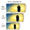 Mouse Pad Anime Black Cat Mousepad Gaming Flowers Keyboard Pad Computer Desktop Mat Accessories Gamer Mausepad Office Pc Carpet