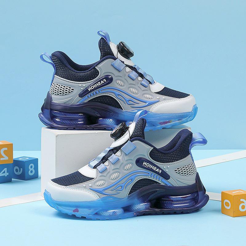 Breathable Boys' Sports Shoes: Mesh Running & Basketball Sneakers for Toddlers