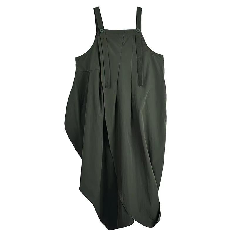 

XITAO Irregular Pleated Straps Dress ZMY1061 One Size