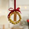 Handmade Christmas Bells Wreath Iron Xmas Tree Hanging Bells  Wedding Supplies