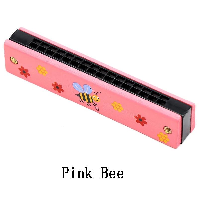 1PC Children's Harmonica, Creative Kindergarten Music Teaching Aids, Primary School Students Learn To Play Musical Instruments, Wooden Harmonica Toys