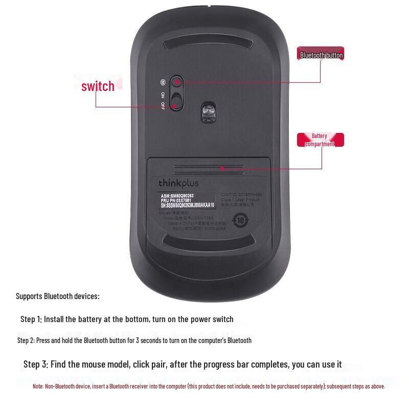 

Lenovo Ultraslim Portable Bluetooth Mouse