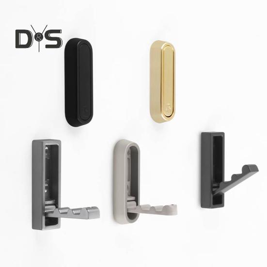 Folding Wall Hook Coat Hanger Sturdy Construction Strong Load-bearing Easy To Install 90-degree Swivel Heavy Duty Wall Hook