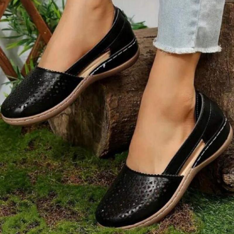 Fashion Women's Sandals Summer Handmade Ladies Shoes Leather Breathable Sandals Women Flats Retro Style Cusomized Support Slipper