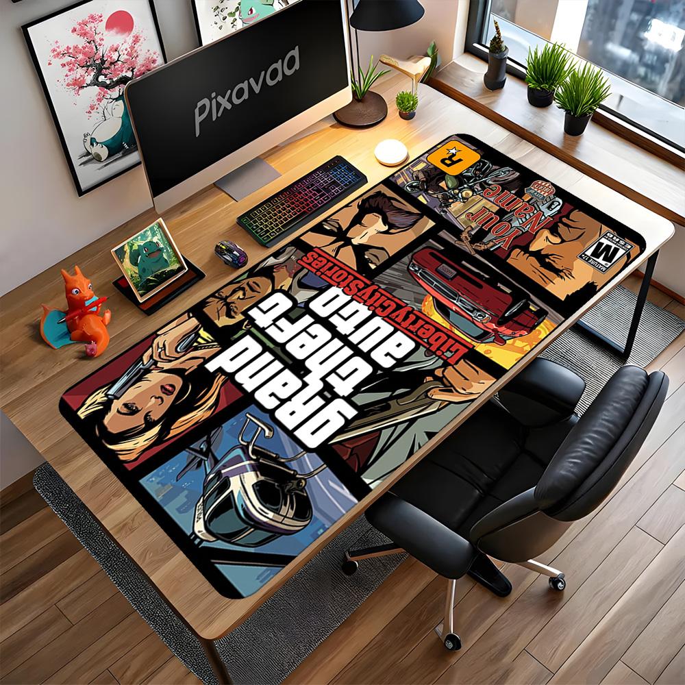 Grand Theft Auto Customize Your Name Mouse Pad Gamer Mousepad Office Mouse Mats Non-Slip Rubber Base Perfect Gift for Gamers And Professionals