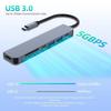 Type C Docking Station USB C Hub To 4K 30Hz HDMI Compatible USB 3.0 Splitter Adapter PD 100W Charge for Macbook Pro Laptop PC Accessories