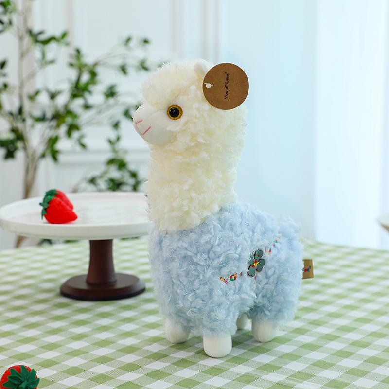 Cute alpaca doll lamb pendant plush toy grab machine doll zoo event gift