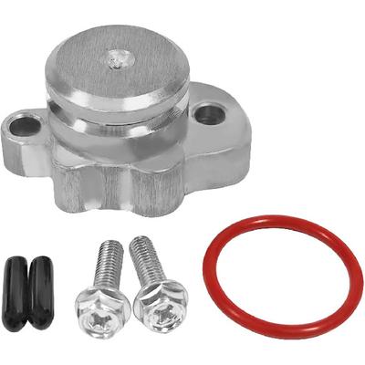 Oil Pump Plug Cover Fit For 1981-2024 Yamaha PW50 PW80 Y-Zinger Models, W/Oil Pump Plug Cover,Hi-Temp Silicone O-Ring, 2Pcs Mounting Bolts, Port Cap