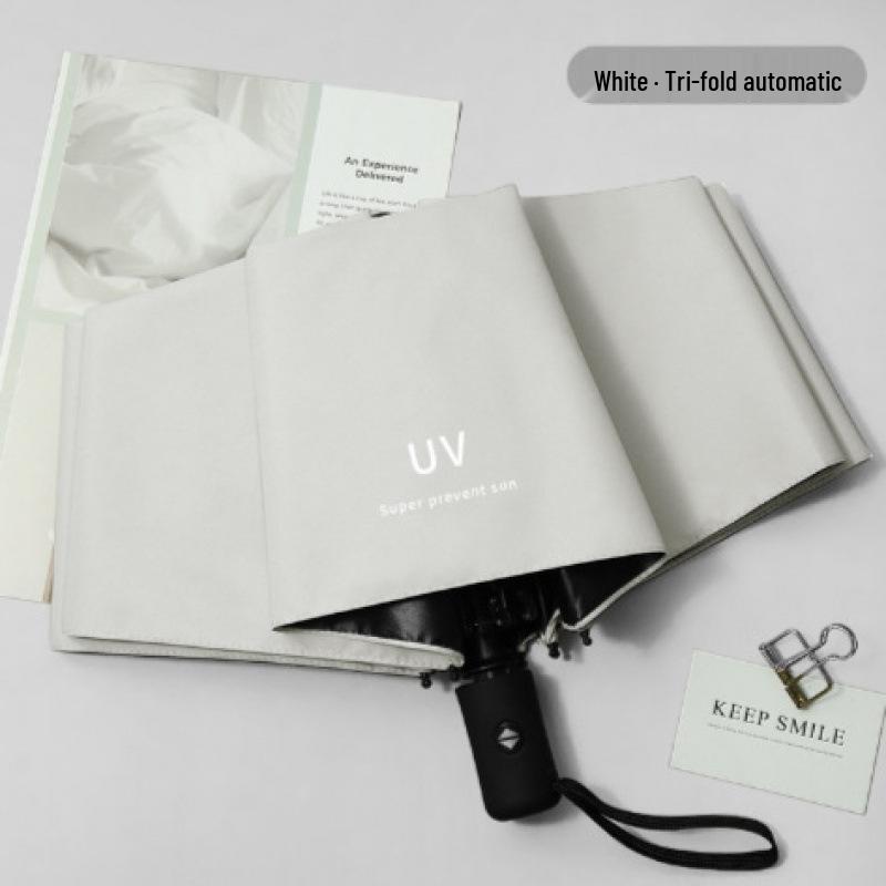 Durable Semi-Automatic UV-Resistant Folding Sun Umbrella for Students