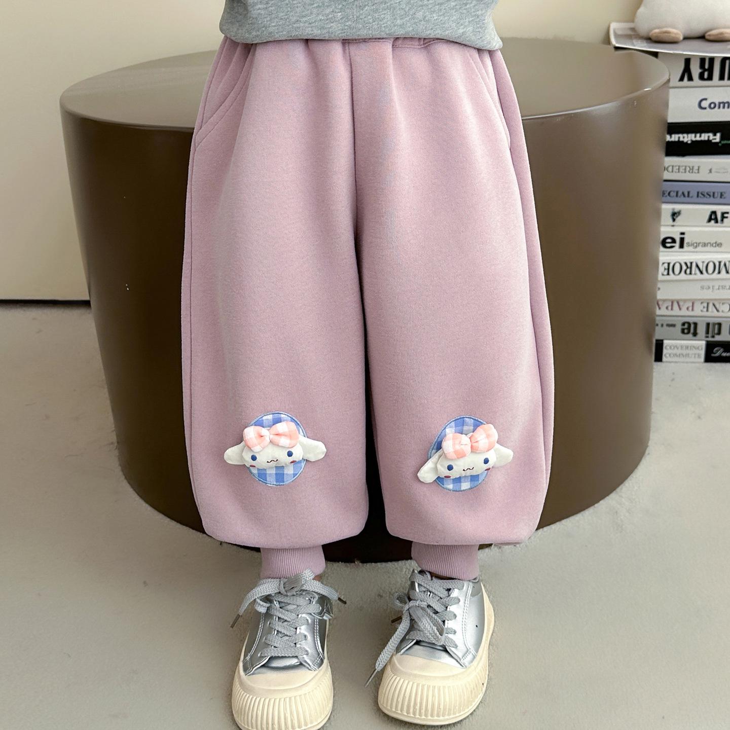 

2025 New Girls Casual Long Pants - Spring/Fall Toddler Sports Sweatpants 100 cm розовый