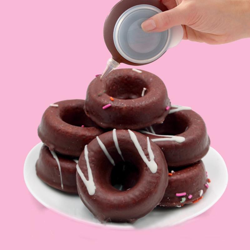 Bakery Silicone Cake Muffin Macaroon Piping Icing Baking Tool Pot 4 Nozzles Set for Kitchen Bakeware Tools