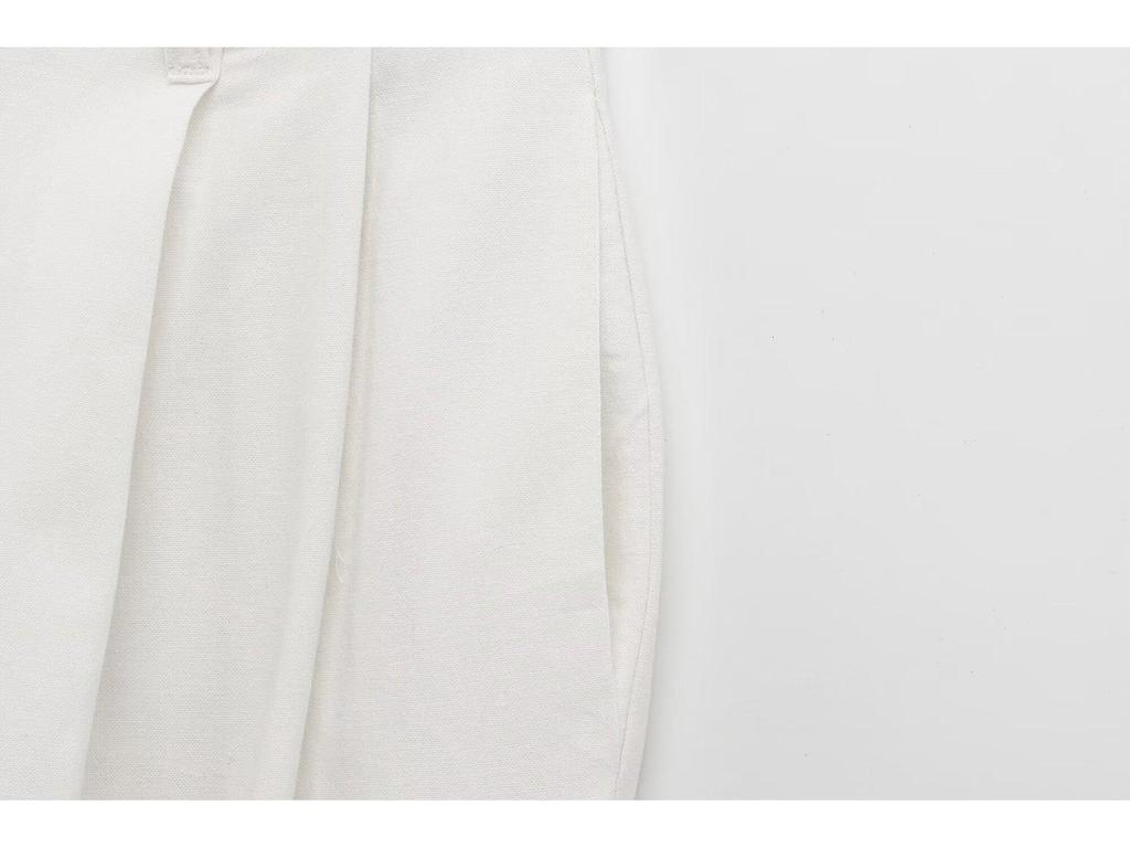 2025 Spring Women's European & American Pleated Strapless Top with Casual Long Pants