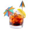 BLUE TOP Cocktail Umbrella Parasol Picks 4 Inch Pack 50pcs,Drink Umbrella Toothpicks for Drink&Food, Decorative toothpicks for Children's Day