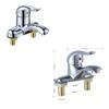 Double-Hole Bathroom Faucet Zinc Zinc Zinc Alloy Sink Mixing Valve Switch Sink Mixer Tap  Basin