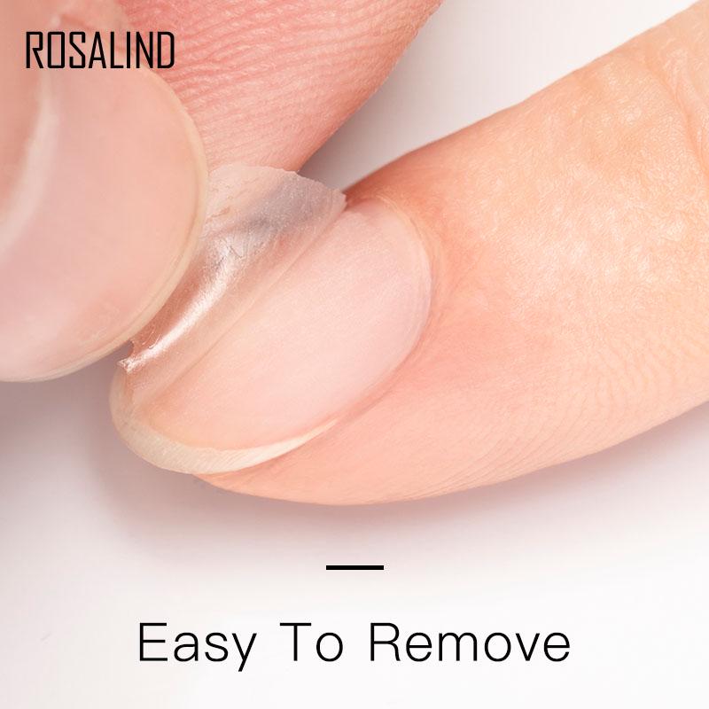 ROSALIND Esmalte em gel peel off de 15ml, base e acabamento, efeito de borracha, esmalte em gel UV para cuidados com as unhas, design artístico