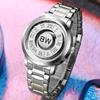Men Wristwatches Top Brand Luxury Stainless Steel Band Creative Design Unique Men Quartz Watches